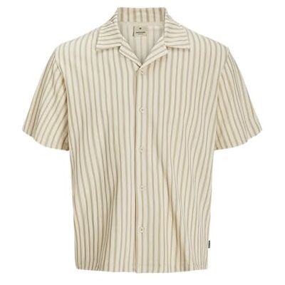 JACK & JONES Jprbluleo Ss skjorta, Tannin, S JACK & JONES Jprbluleo Ss skjorta, Tannin, S