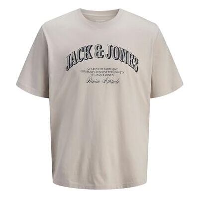 JACK & JONES Jjedenver grafisk T-shirt SS O-Neck Noos T-shirt, ljusbeige, L herr, ljusbeige, L JACK & JONES Jjedenver grafisk T-shirt SS O-Neck Noos T-shirt, ljusbeige, L herr, ljusbeige, L