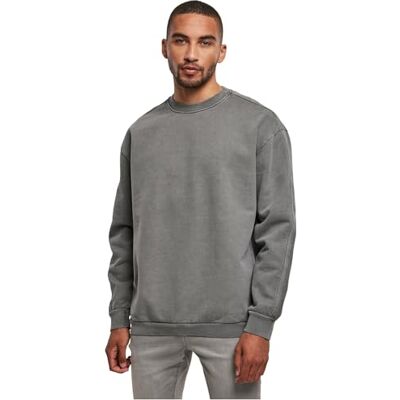 Urban Classics Herr Heavy Terry Garment Dye Crew tröja, mörkshadow, XXL, Mörkskugga, XXL Urban Classics Herr Heavy Terry Garment Dye Crew tröja, mörkshadow, XXL, Mörkskugga, XXL