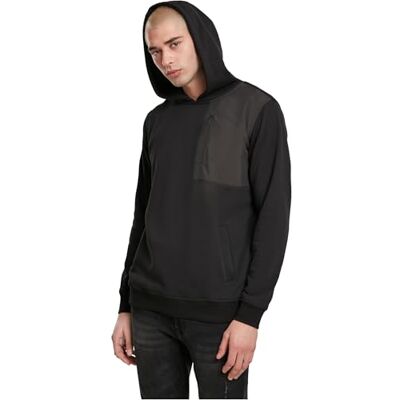 Urban Classics Huvtröja, för män, militäraxel, ficka, huvtröja, mörk skugga, XL Urban Classics Huvtröja, för män, militäraxel, ficka, huvtröja, mörk skugga, XL