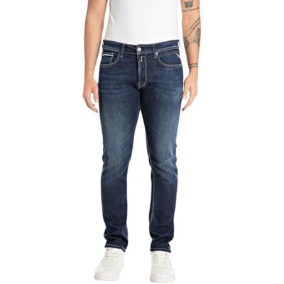 Replay Jeans Grover Straight-Fit, Mörkblå 007-7, 36W / 32L Replay Jeans Grover Straight-Fit, Mörkblå 007-7, 36W / 32L