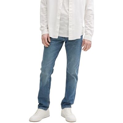 TOM TAILOR Josh Regular Slim Jeans för män, 10281 Mid Stone Wash Denim badklädesset, 30W / 32L TOM TAILOR Josh Regular Slim Jeans för män, 10281 Mid Stone Wash Denim badklädesset, 30W / 32L