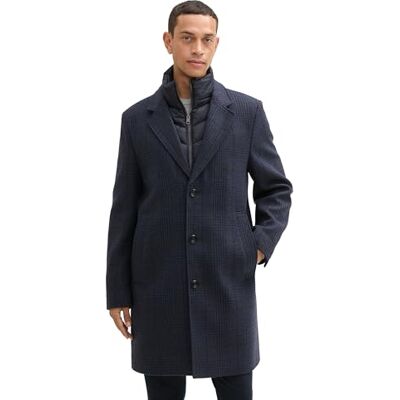 TOM TAILOR herr 1042477 kappa, 35782-marinblå tonal Big Check, M, 35782 – Navy Tonal Big Check, M TOM TAILOR herr 1042477 kappa, 35782-marinblå tonal Big Check, M, 35782 – Navy Tonal Big Check, M