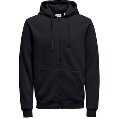Only & Sons Onsceres Zip THR. Hoodie Sweat Noos huvjacka, mörk marinblå, M Only & Sons Onsceres Zip THR. Hoodie Sweat Noos huvjacka, mörk marinblå, M