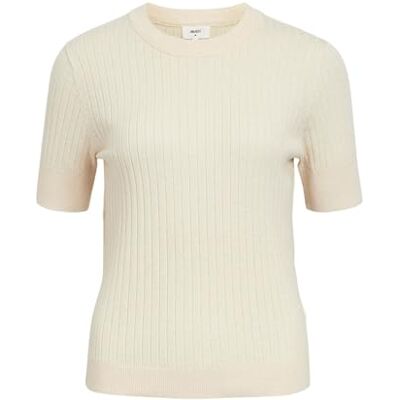 Object OBJNOELLE S/S stickad t-shirt NOOS, Sandskal/detalj: melerad, XL Object OBJNOELLE S/S stickad t-shirt NOOS, Sandskal/detalj: melerad, XL