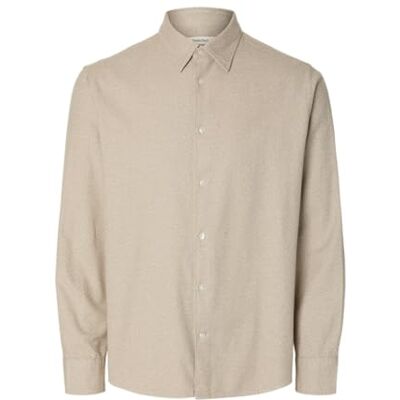 SELECTED FEMME Slhregnoah Brushed Twist Shirt Ls Noos, Häger, L SELECTED FEMME Slhregnoah Brushed Twist Shirt Ls Noos, Häger, L