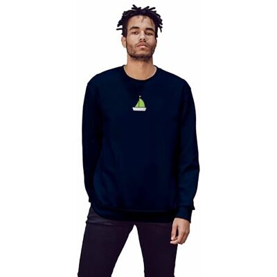 Green Fish Sweatshirt herr, Blå, XL Green Fish Sweatshirt herr, Blå, XL