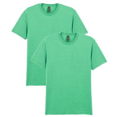 Gildan 64000 – Softstyle kortärmad t-shirt för män, Heather irländsk grön, S Gildan 64000 – Softstyle kortärmad t-shirt för män, Heather irländsk grön, S