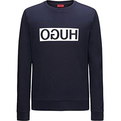 HUGO Män Dicago Tröja, Marinblå, L HUGO Män Dicago Tröja, Marinblå, L