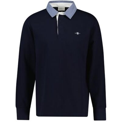 GANT REG Chambray Heavy Rugger, Kvällsblå, XXL GANT REG Chambray Heavy Rugger, Kvällsblå, XXL