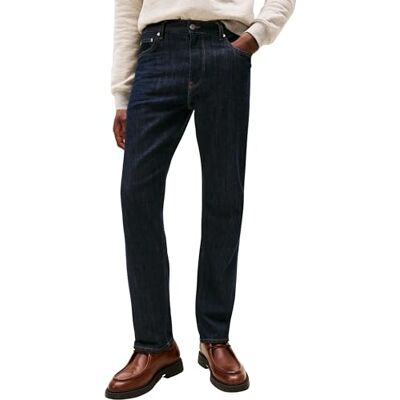 Tommy Hilfiger Herr Regular Mercer STR Adams Rinse MW0MW40362 Rak, Denim, 38W/34L, Denim (Adams sköljning), 38W x 34L Tommy Hilfiger Herr Regular Mercer STR Adams Rinse MW0MW40362 Rak, Denim, 38W/34L, Denim (Adams sköljning), 38W x 34L