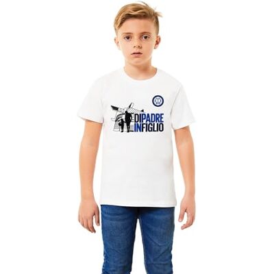 Inter Fader i son T-shirt bomull vit Inter Fader i son T-shirt bomull vit