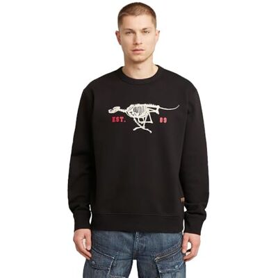 G-STAR RAW 8719965012981 Löphund tillbaka storlek, Svart (Dk Black D27095-d733-6484), XL G-STAR RAW 8719965012981 Löphund tillbaka storlek, Svart (Dk Black D27095-d733-6484), XL