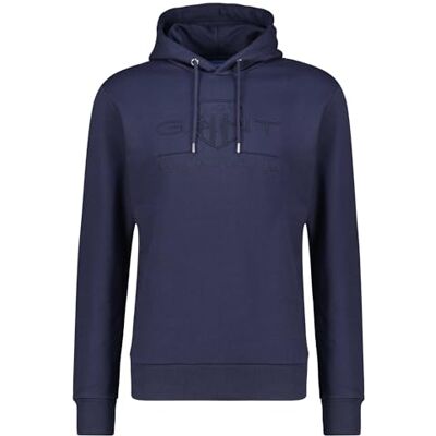 GANT 2037020 Tröja med huva, XL, Kvällsblå GANT 2037020 Tröja med huva, XL, Kvällsblå