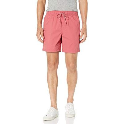 Amazon Essentials Men's Shorts 15 cm (6 tum) med dragsko innersöm, Tvättad röd, XL Amazon Essentials Men's Shorts 15 cm (6 tum) med dragsko innersöm, Tvättad röd, XL