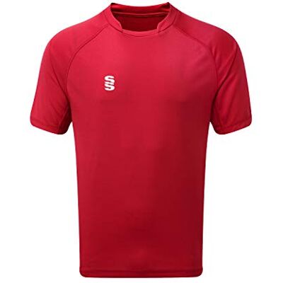 Surridge Sports Herr stående krage spel skjorta Röd XL Surridge Sports Herr stående krage spel skjorta Röd XL