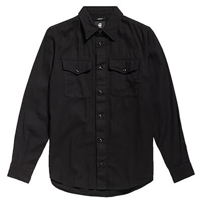 G-STAR RAW herr marinblå smal skjorta, svart (dk Black gd D20165-D454-B564), S G-STAR RAW herr marinblå smal skjorta, svart (dk Black gd D20165-D454-B564), S