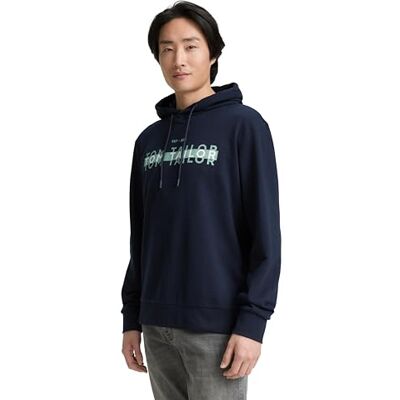 TOM TAILOR Sweatshirt för män, 10668 – himmelskaptensblå, S TOM TAILOR Sweatshirt för män, 10668 – himmelskaptensblå, S
