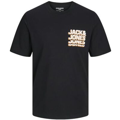 JACK & JONES JACK&JONES JCOSCRIPT Tee SS Crew Neck STYD, svart, L JACK & JONES JACK&JONES JCOSCRIPT Tee SS Crew Neck STYD, svart, L