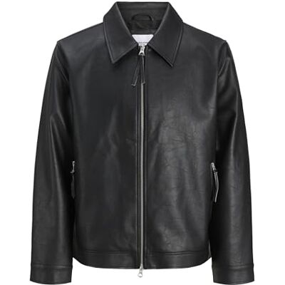 JACK & JONES Joraustin PU jacka Styd Aw24, svart, l, svart, L JACK & JONES Joraustin PU jacka Styd Aw24, svart, l, svart, L