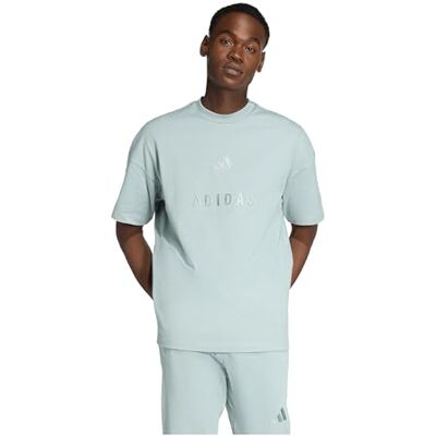 adidas Mezczyzni ALL SZN Embroidered Graphics T-Shirt, Wonder Sage, XXL adidas Mezczyzni ALL SZN Embroidered Graphics T-Shirt, Wonder Sage, XXL