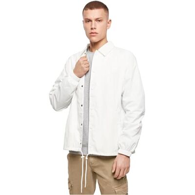 Build Your Brand Herrjacka med tryckknappsstängning och krage Coach Jacket, Windbreaker för män finns i många färger, storlekar XS – 5XL, Vit, XXL Build Your Brand Herrjacka med tryckknappsstängning och krage Coach Jacket, Windbreaker för män finns i många färger, storlekar XS – 5XL, Vit, XXL