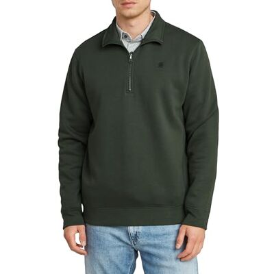 G-STAR RAW Premium Core Half Zip R Sw Ls Sweatshirt, Grå (grafit D26459-c235-996), S G-STAR RAW Premium Core Half Zip R Sw Ls Sweatshirt, Grå (grafit D26459-c235-996), S
