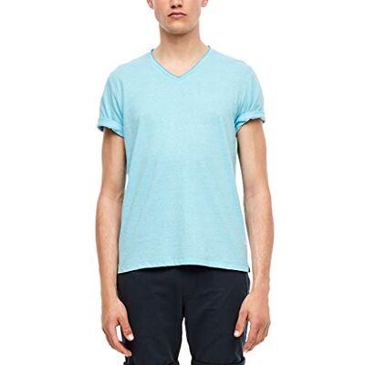 s.Oliver T-shirt för män, Aqua Melange, M s.Oliver T-shirt för män, Aqua Melange, M