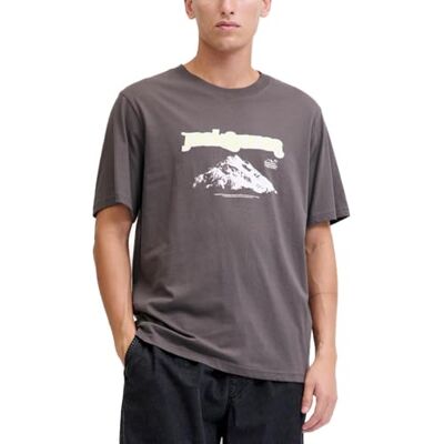 JACK & JONES Jcoflare Brainding Tee Ss Crew Neck, Pavement, M JACK & JONES Jcoflare Brainding Tee Ss Crew Neck, Pavement, M