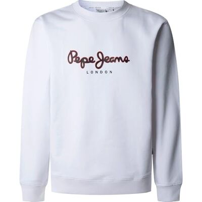 Pepe Jeans herr DUKE CREW sweatshirt, vit (vit), S, Vit (vit), S Pepe Jeans herr DUKE CREW sweatshirt, vit (vit), S, Vit (vit), S