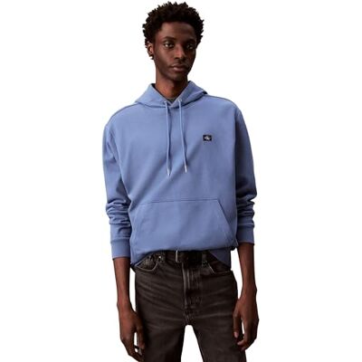 Calvin jeans herr 400GSM TERRY BADGE HOODIE LV04RC274G tröjor, blå (Dull Nile Blue), XS, Blå (Dull Nile Blue), XS Calvin jeans herr 400GSM TERRY BADGE HOODIE LV04RC274G tröjor, blå (Dull Nile Blue), XS, Blå (Dull Nile Blue), XS