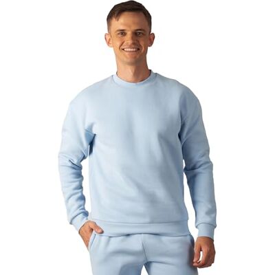 Carlheim Men's Sweatshirt Hudson Branded, Ice blue, X-Large Carlheim Men's Sweatshirt Hudson Branded, Ice blue, X-Large