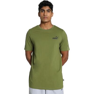 PUMA ESS+ Tejp Tee olivgrön PUMA ESS+ Tejp Tee olivgrön