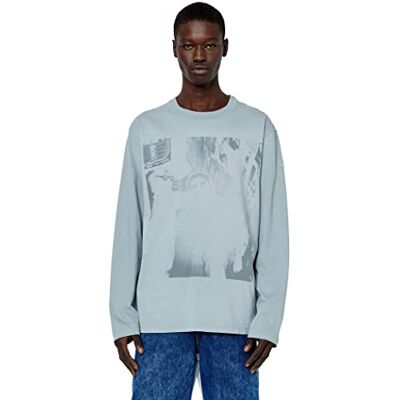 Diesel T-shirt för män T-Crane-Ls-g5 9bl-0peat, XX-Small, 9bl-0peat, XXS Diesel T-shirt för män T-Crane-Ls-g5 9bl-0peat, XX-Small, 9bl-0peat, XXS