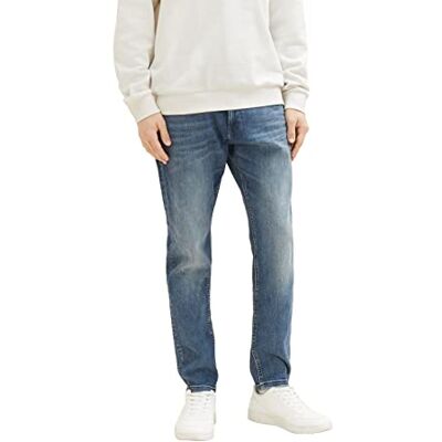 TOM TAILOR Denim herr Slim Tapered jeans 1035511, 10127 – Bläckblå denim, 34W / 32L TOM TAILOR Denim herr Slim Tapered jeans 1035511, 10127 – Bläckblå denim, 34W / 32L