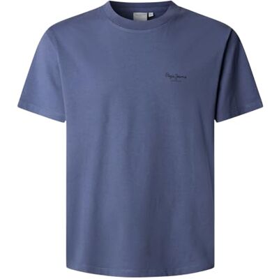 Pepe Jeans Jacko T-shirt, blå (marinblå tvättad), XXL för män Pepe Jeans Jacko T-shirt, blå (marinblå tvättad), XXL för män