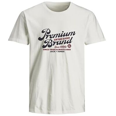 JACK & JONES JACK&JONES JPRBLUTHOMAS SS Tee Crew Neck FST, Vit, M JACK & JONES JACK&JONES JPRBLUTHOMAS SS Tee Crew Neck FST, Vit, M