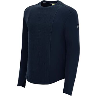 Macron Herr Athleisure Fcc Huron tröja med rund hals djupblå man, XX-Large, BLÅ, XXL Macron Herr Athleisure Fcc Huron tröja med rund hals djupblå man, XX-Large, BLÅ, XXL