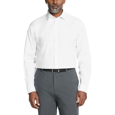 Kenneth Cole Herrskjorta med normal passform, Vitt, 17"-17.5" Neck 36"-37" Sleeve Kenneth Cole Herrskjorta med normal passform, Vitt, 17"-17.5" Neck 36"-37" Sleeve