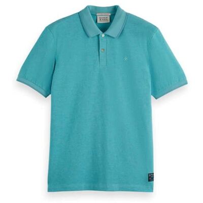 Scotch & Soda Melange Regular Fit Polo, Havsblå melange 411, XL Scotch & Soda Melange Regular Fit Polo, Havsblå melange 411, XL
