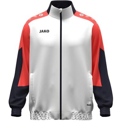 JAKO Unisex vävjacka Dynamic, vit/koral/marine, XS JAKO Unisex vävjacka Dynamic, vit/koral/marine, XS