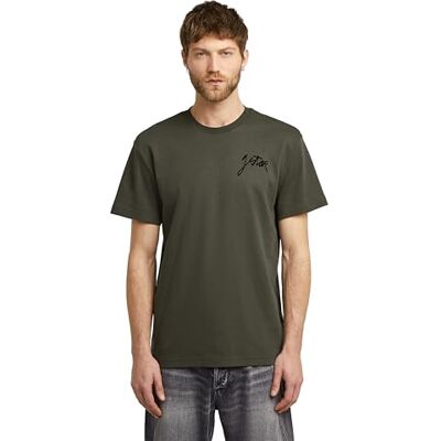 G-STAR RAW G-STAR herr Script R T T-tröja G-STAR RAW G-STAR herr Script R T T-tröja