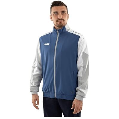 JAKO Unisex vävda jacka Dynamic, nattblå/vit/ljusgrå, XS JAKO Unisex vävda jacka Dynamic, nattblå/vit/ljusgrå, XS