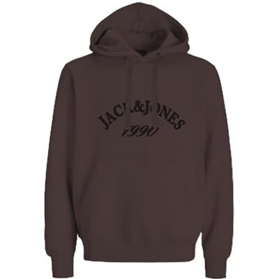 JACK & JONES Jorbleecker branding Sweat Hood Bf, Djup mahogny, XS JACK & JONES Jorbleecker branding Sweat Hood Bf, Djup mahogny, XS