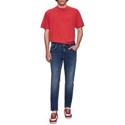 LTB Jeans herr Servando 601 – Tapered Mid Rise Basic-5-ficks mörk tvätt blå av bomullsblandning – storlek W31L36, blå, 31W x 36L LTB Jeans herr Servando 601 – Tapered Mid Rise Basic-5-ficks mörk tvätt blå av bomullsblandning – storlek W31L36, blå, 31W x 36L