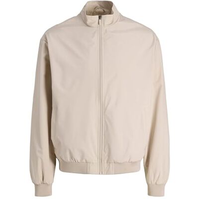 JACK & JONES Herr Jjecharge Stand Collar Bomber Noos, Moonbeam, x_l, Månstråle, XL JACK & JONES Herr Jjecharge Stand Collar Bomber Noos, Moonbeam, x_l, Månstråle, XL
