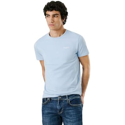 Pepe Jeans herr original basic 3N t-shirt, blå (SOHO blå), XL, Blå (soho blå), XL Pepe Jeans herr original basic 3N t-shirt, blå (SOHO blå), XL, Blå (soho blå), XL
