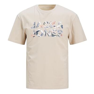 JACK & JONES JACK&JONES JJEBRYAN Corp Logo Tee SS O-Neck NOOS, Moonbeam, S JACK & JONES JACK&JONES JJEBRYAN Corp Logo Tee SS O-Neck NOOS, Moonbeam, S