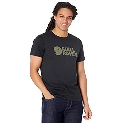 Fjällräven Fjallraven mäns Fjällraven logotyp T-shirt, Svart, XXL Fjällräven Fjallraven mäns Fjällraven logotyp T-shirt, Svart, XXL