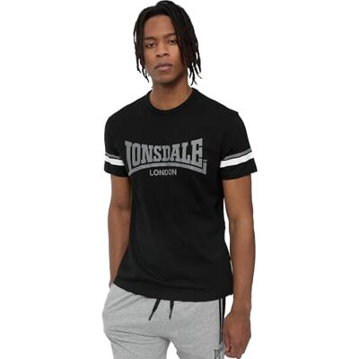 Lonsdale T-shirt för män normal passform CREICH, Svart/vit/grå, 3XL, 117363 Lonsdale T-shirt för män normal passform CREICH, Svart/vit/grå, 3XL, 117363